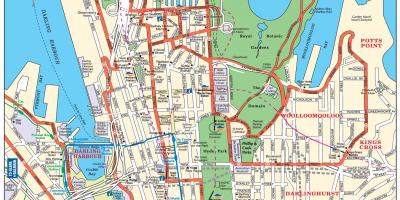Mapa de las calles de sydney