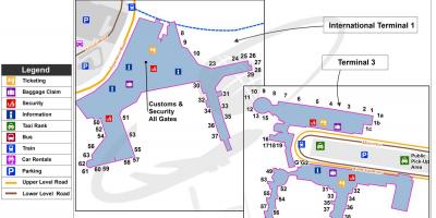 Mapa del aeropuerto de sydney