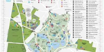 Mapa de centennial park de sydney