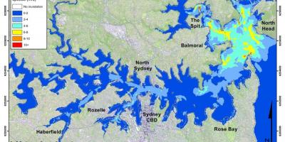 Mapa de inundación de sydney
