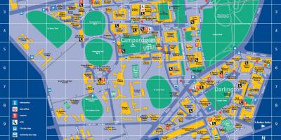 La universidad de sydney mapa